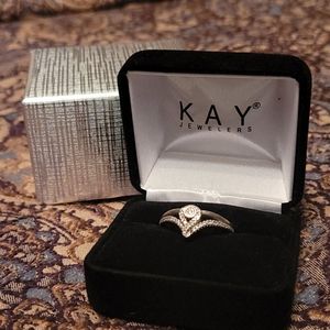 SOLD - Kay Interwoven Diamond Ring 1/10 ctw